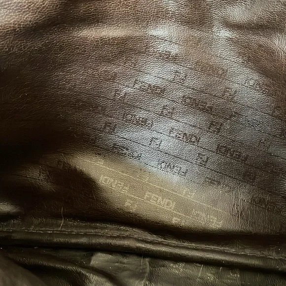 Green and Brown Men's Bag Fendi Vintage - Picture 8 of 15